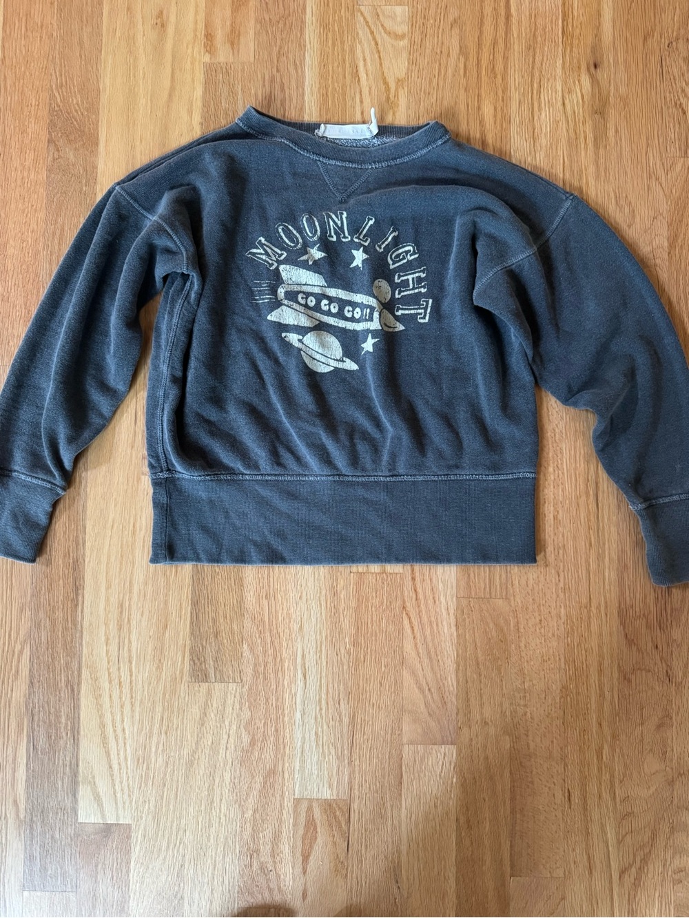 Isabel Marant Etoile Moonlight Graphic Crewneck Sweatshirt - Charcoal 36